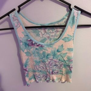 small floral crop top